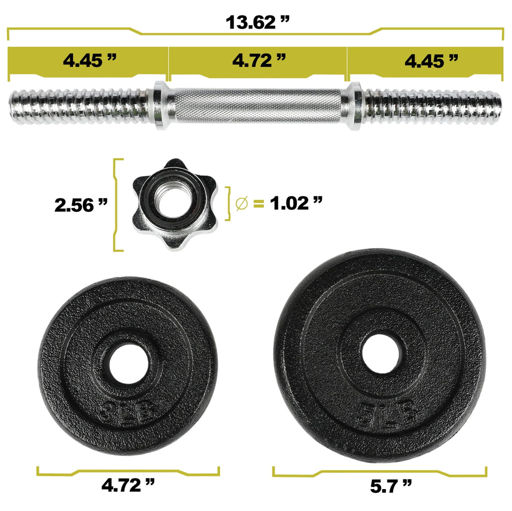 40lb Adjustable Dumbbell Set F75882
