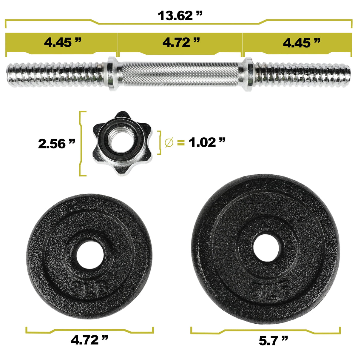 40lb Adjustable Dumbbell Set F75882