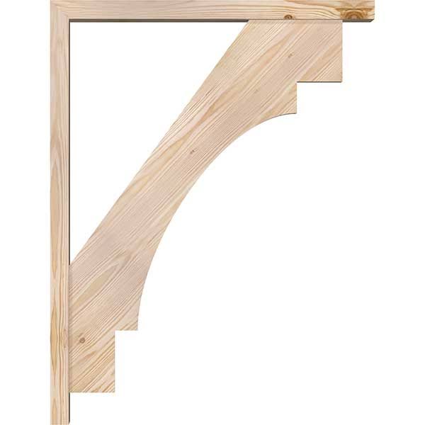 3 1/2x22W x 26x22D x 34x22H Douglas Fir Smooth Bracket C27656