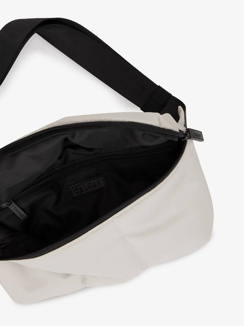 Metallic Silver Belt Bag I5828