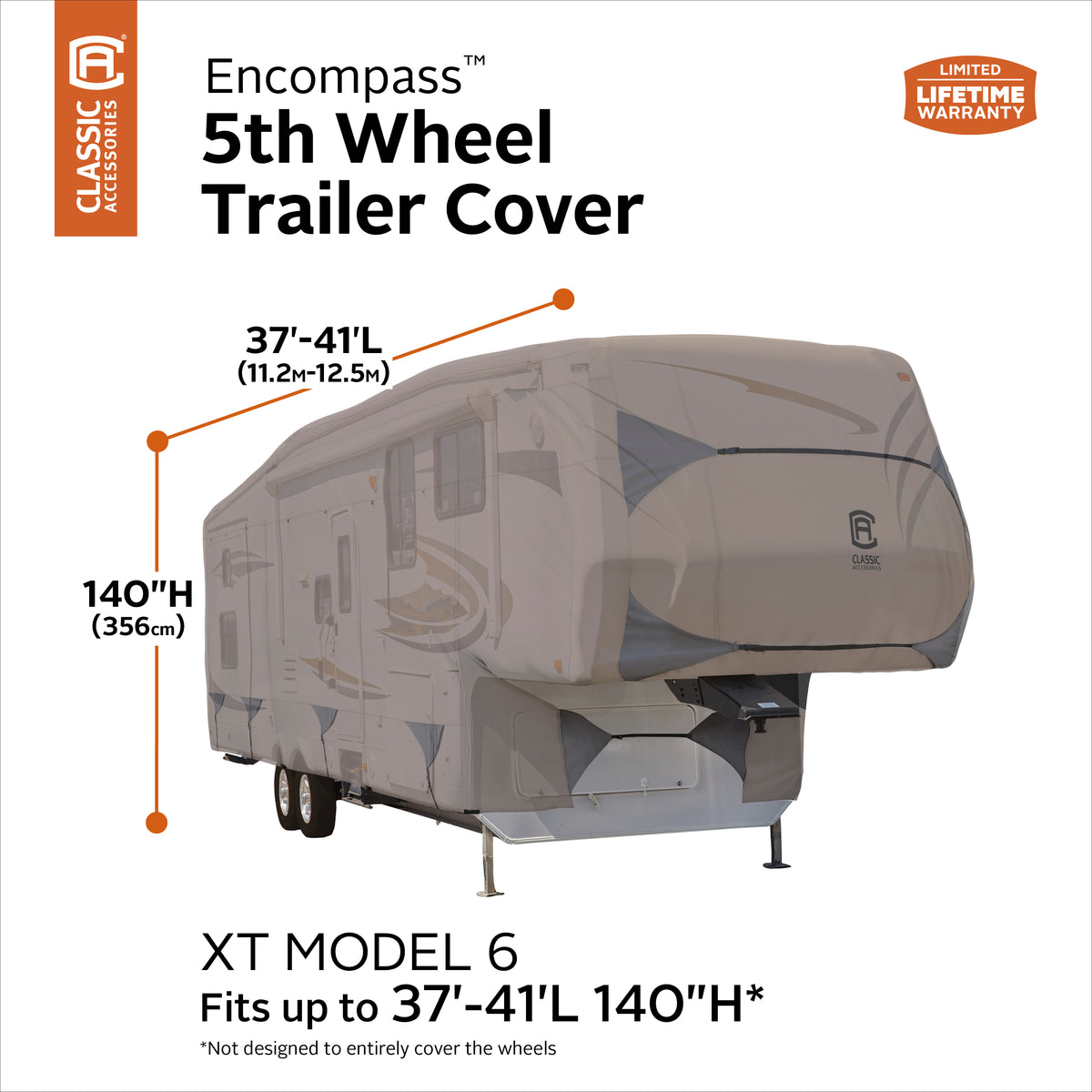 5th Wheel Trailer Cover, 37-41 ft Q7242