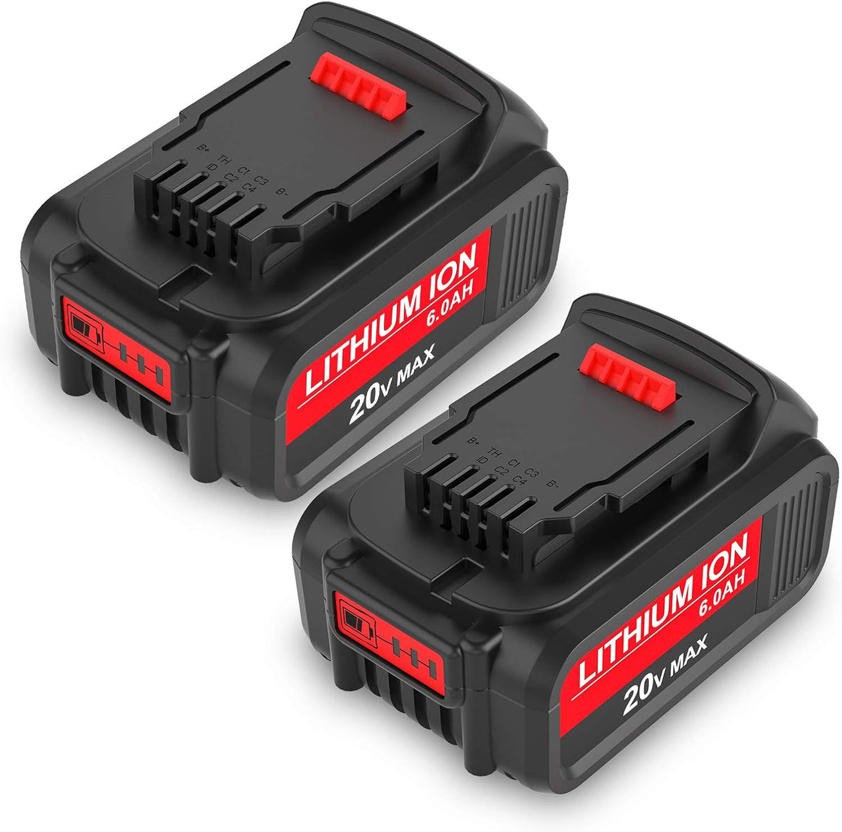 2 Pack 6.0Ah 20V Lithium Replacement Battery J6411