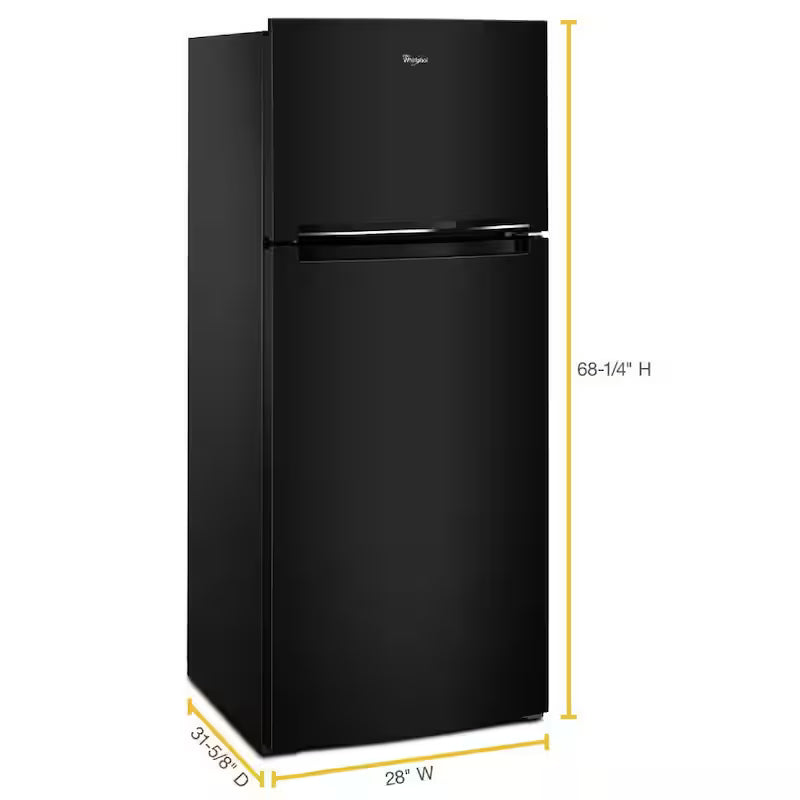 Black Top Freezer Refrigerator M429