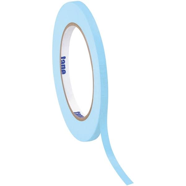 Light Blue 1/4x22 x 60 Yard Masking Tape (144 Roll/Case) G916