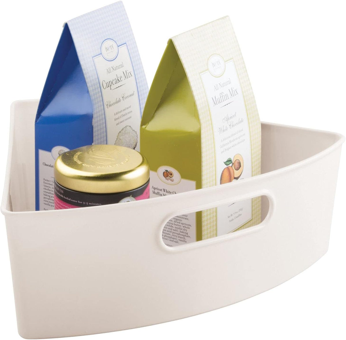 Clear Plastic 6 Pack Lazy Susan Storage Organizer Bins I729358