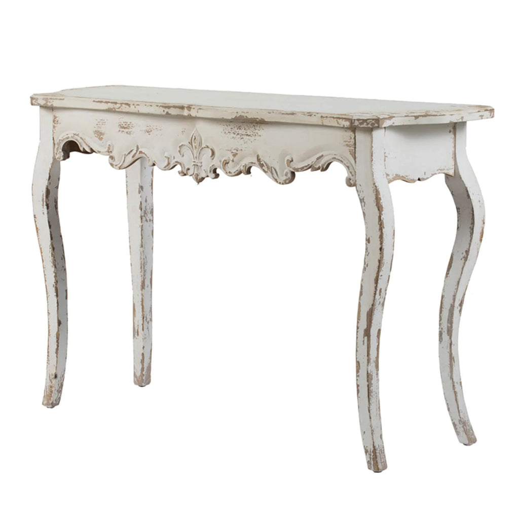 Vintage Weathered Finish Console Table T437650