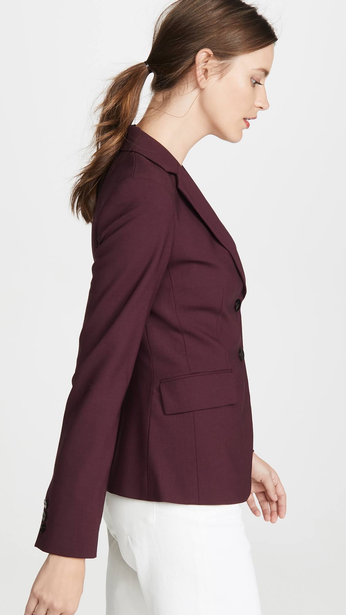 Red Stretch Wool Blazer M269154