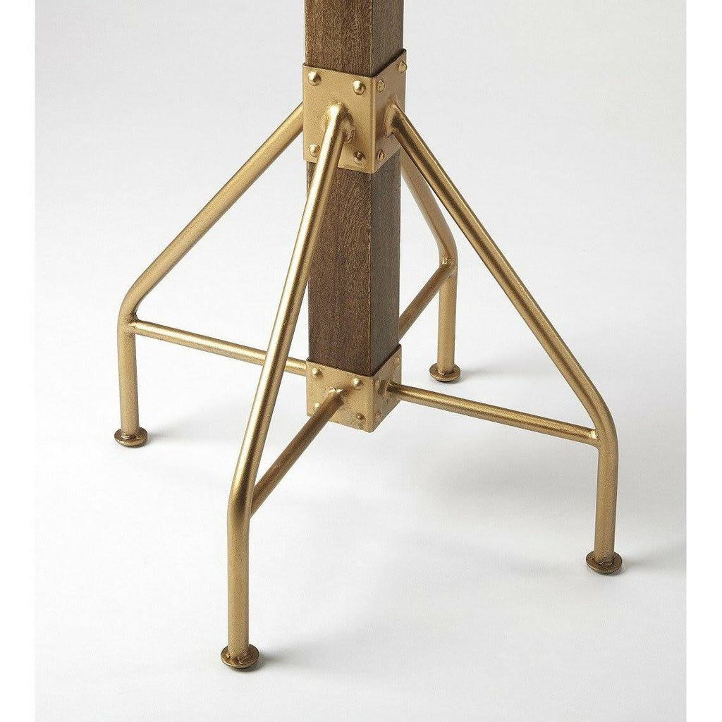 Wood & Antique Gold Coat Rack Tree K734099