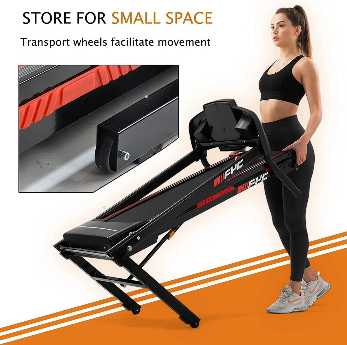 3.5HP Folding Treadmill with Incline T3724