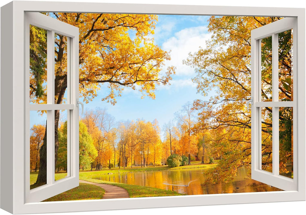 Tropical Beach Palm Trees Canvas Print - 32" x 48" N22657