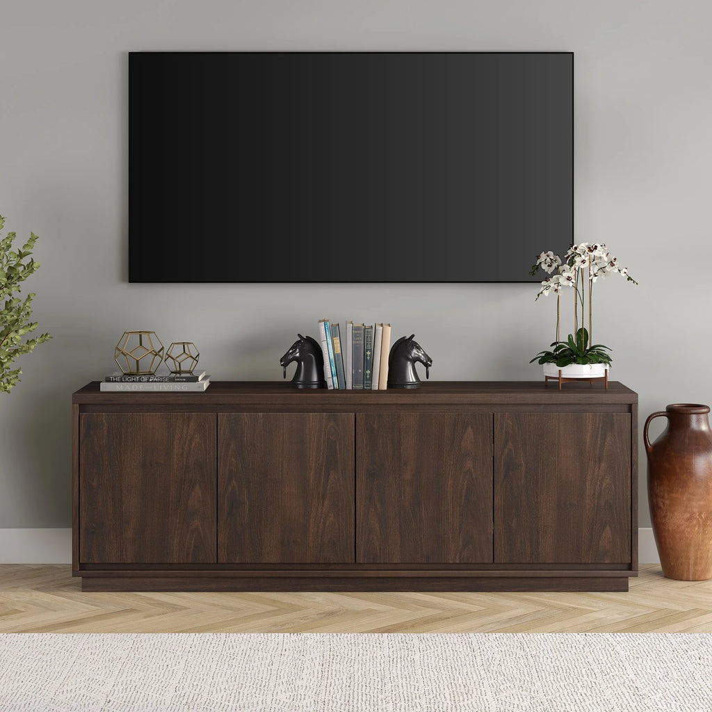 Alder Brown Rectangular TV Stand O925