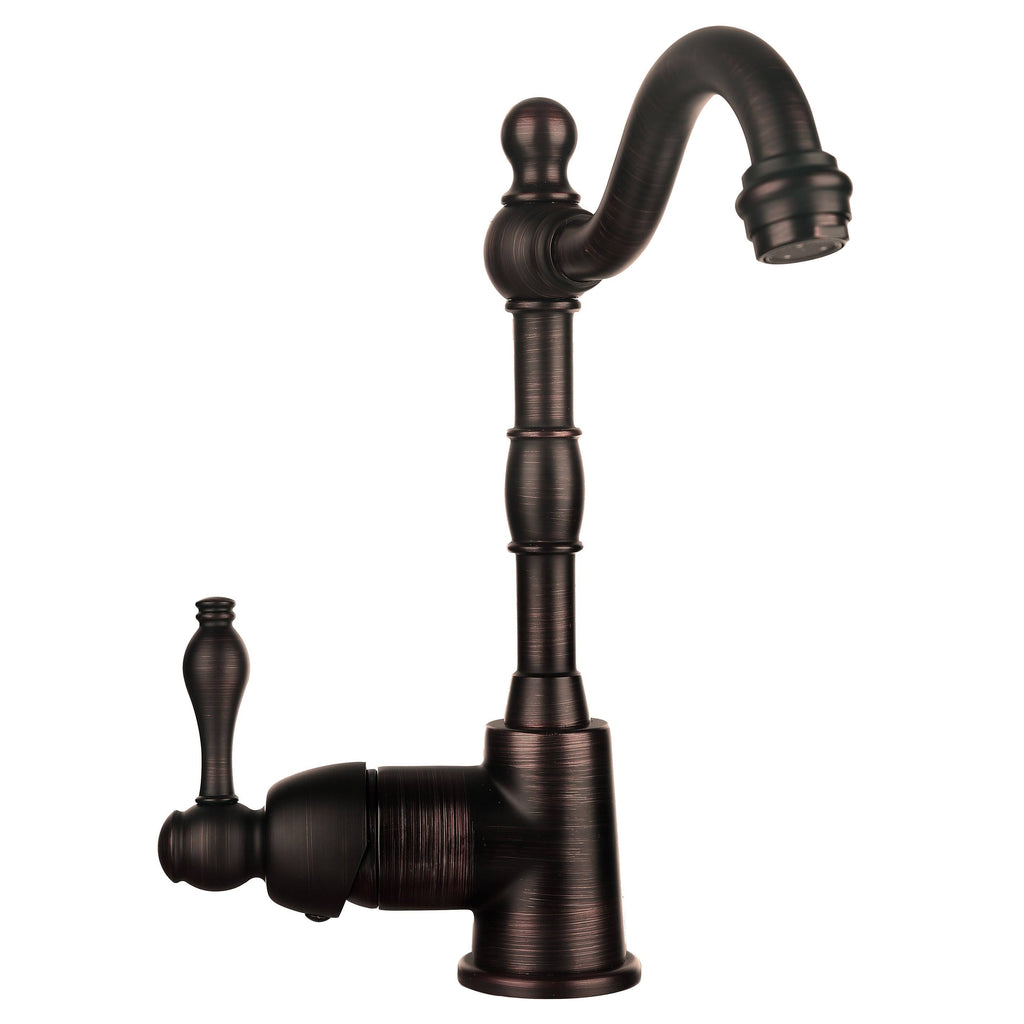 17x22 Round Hammered Copper Bar/Prep Sink with Faucet & Accessories Package R8037