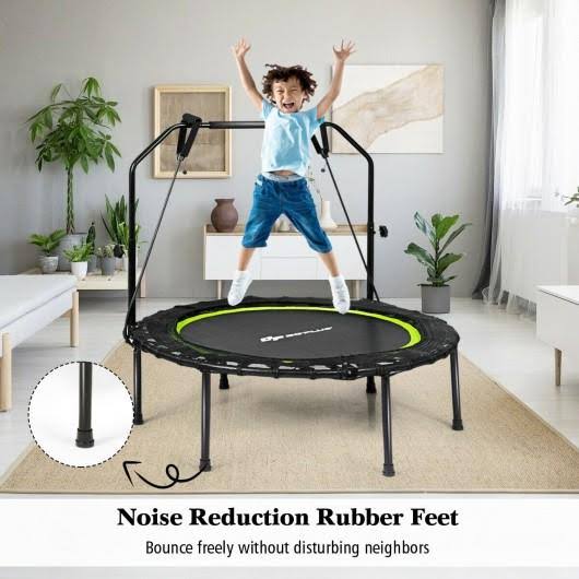 40 inch Foldable Fitness Rebounder with Resistance Bands Z62091