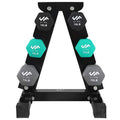 74 lb Dumbbell Set with Steel Stand H792