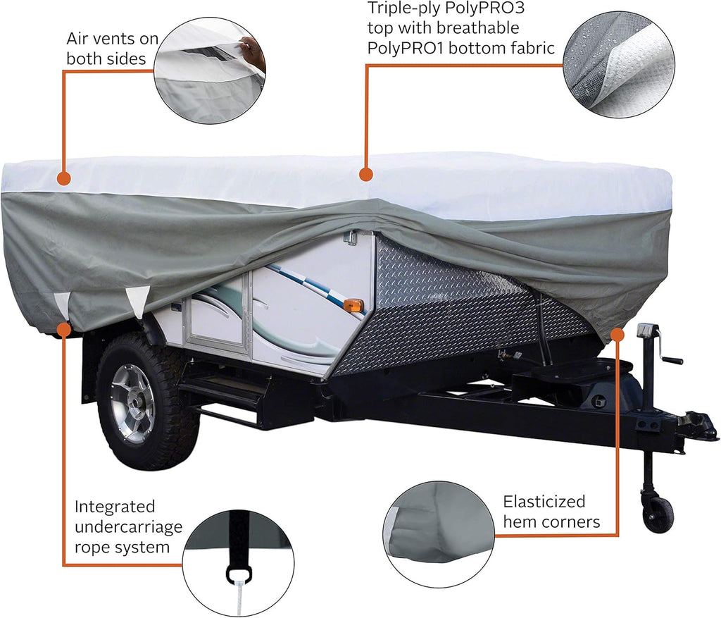 Pop-Up Camper Trailer Cover, Fits up to 8' 6 Trailers, Pack of 2 R566