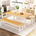 Dining Room Table Set with 2 Benches U791