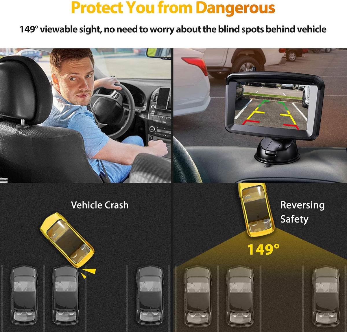 5 Monitor with 1080P Backup Camera for Truck E68556