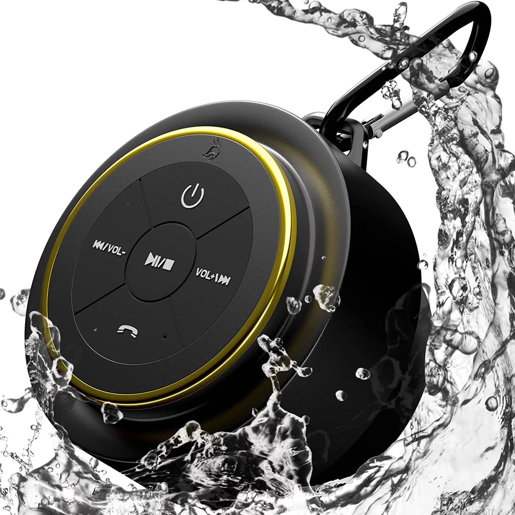 Black Waterproof Bluetooth Shower Speaker B302