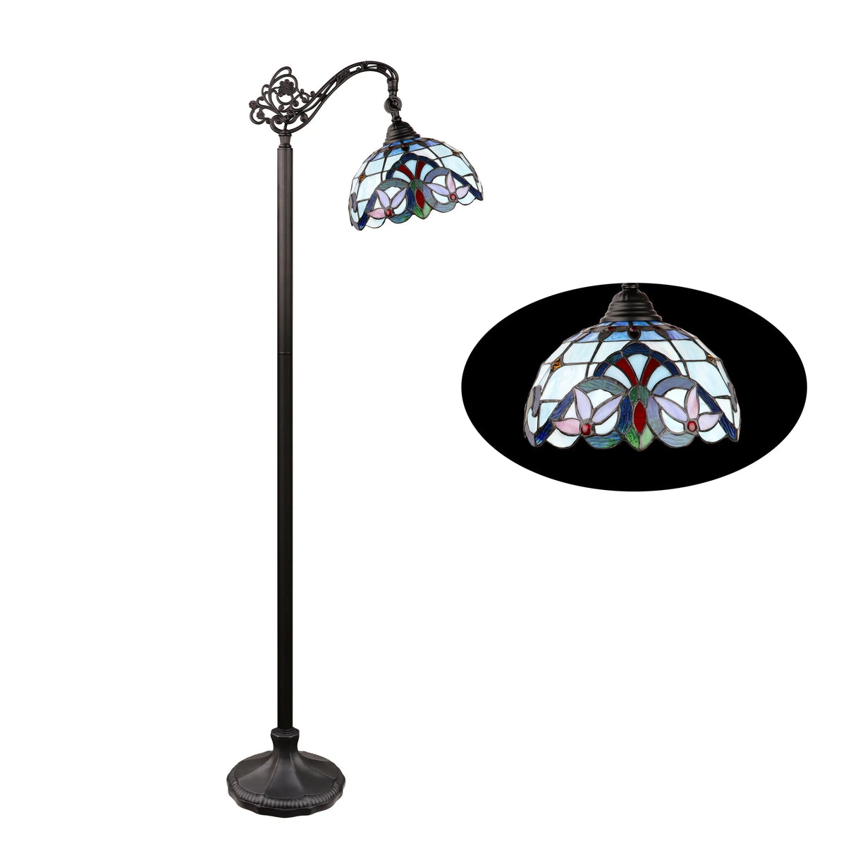 Dark Bronze 1-Light Floor Lamp Y7738