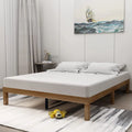 Queen Size Wood Platform Bed Frame with 10 Legs B590