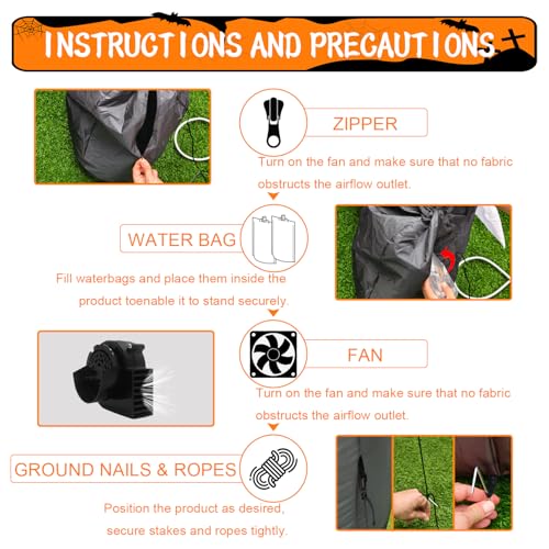 8ft LED-Lit Inflatable Halloween Decoration Z241265