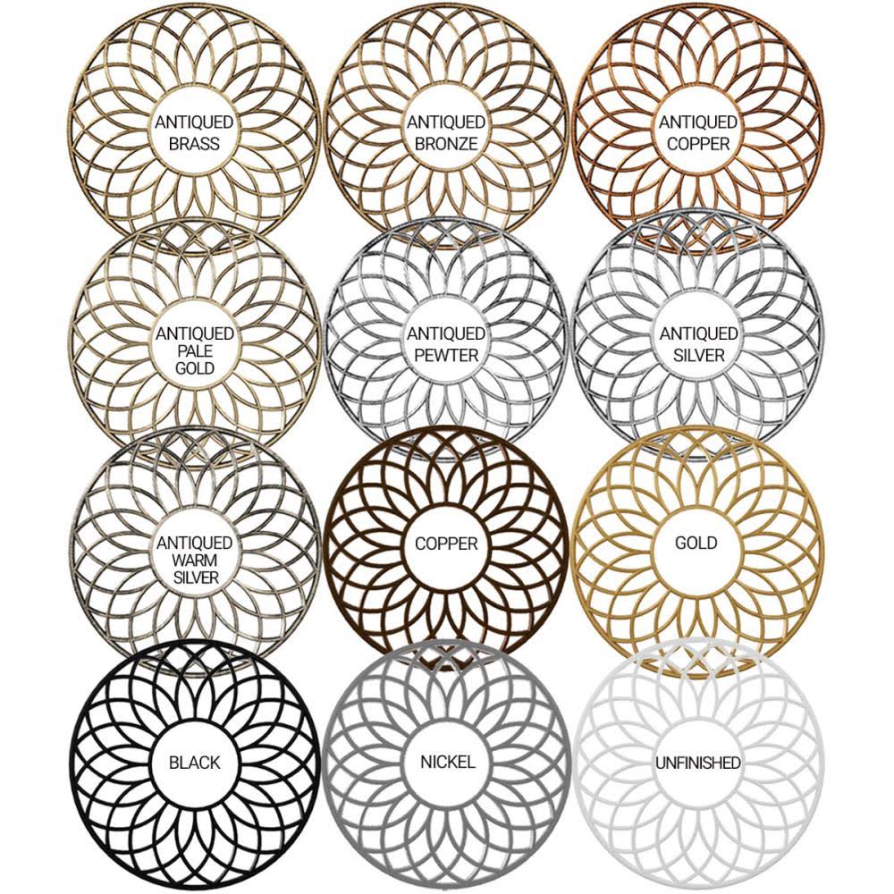 Copper PVC Pierced Ceiling Medallion U7572