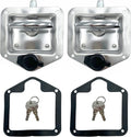 2 Pcs Stainless Steel Tool Box Latch T Handle Latches with Lock Q44389