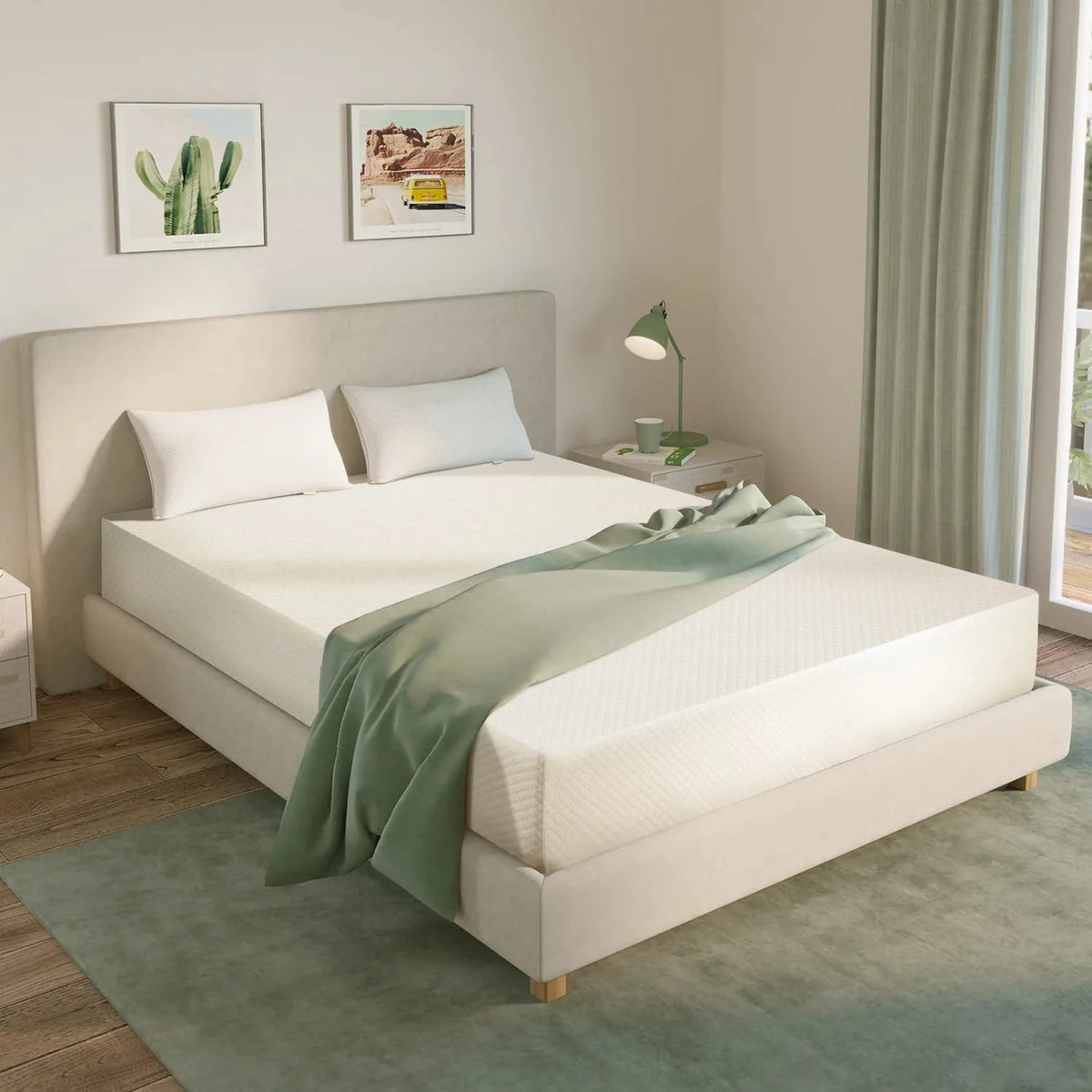 Gel Memory Foam Medium Firm Mattress, 10 in Full E569052
