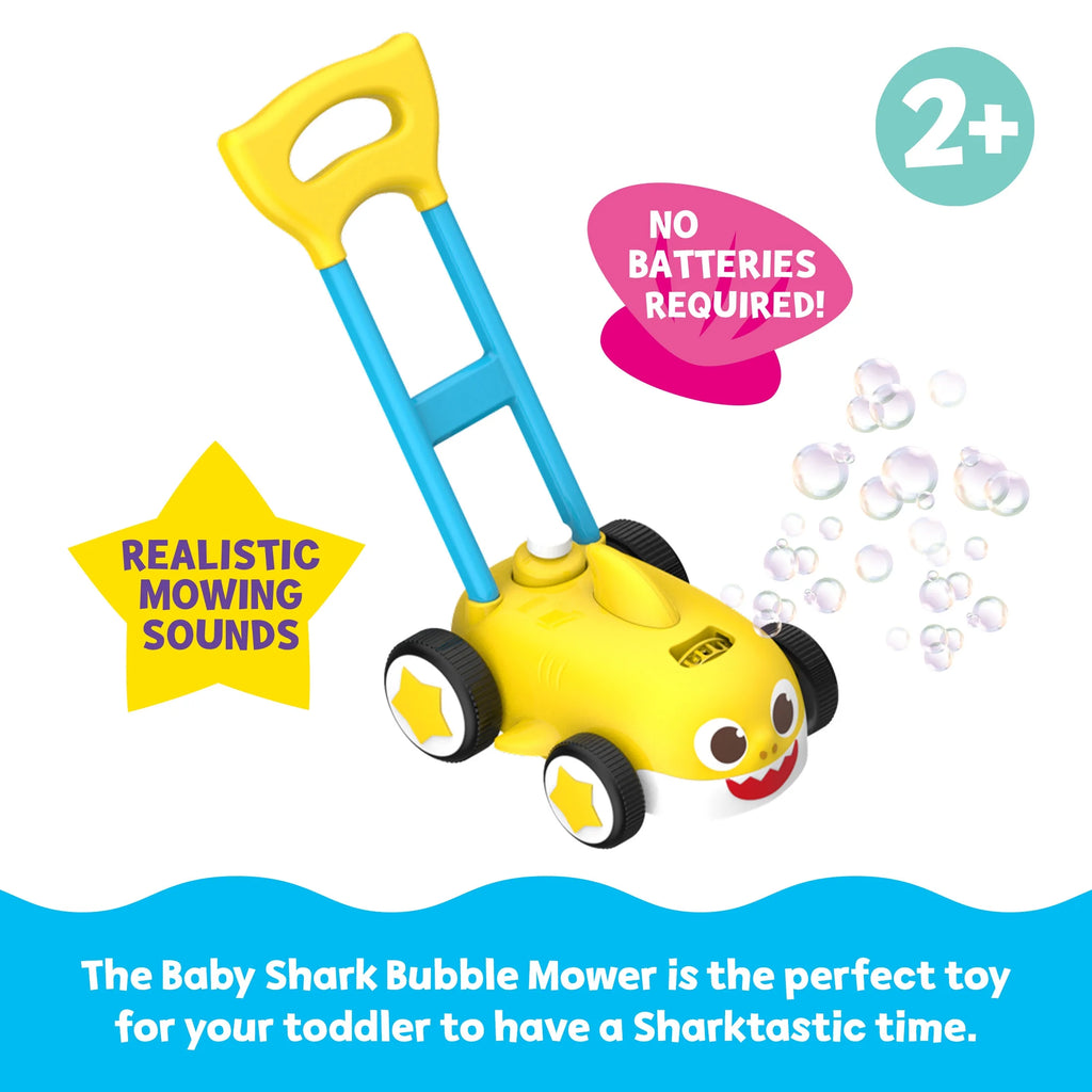 Kids Push Bubble Blower Lawn Mower V2899