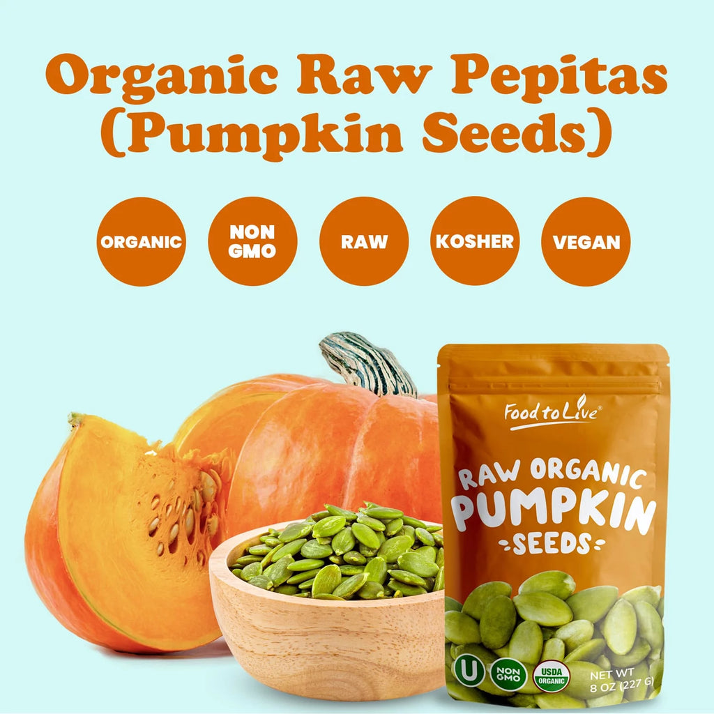 Organic Raw Pepitas Pumpkin Seeds 2 Pounds D61268