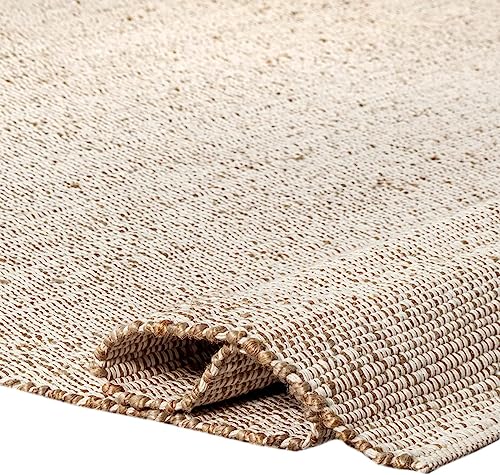 Jute Cotton Hand Woven Natural Area Rug 8' x 10' P1955