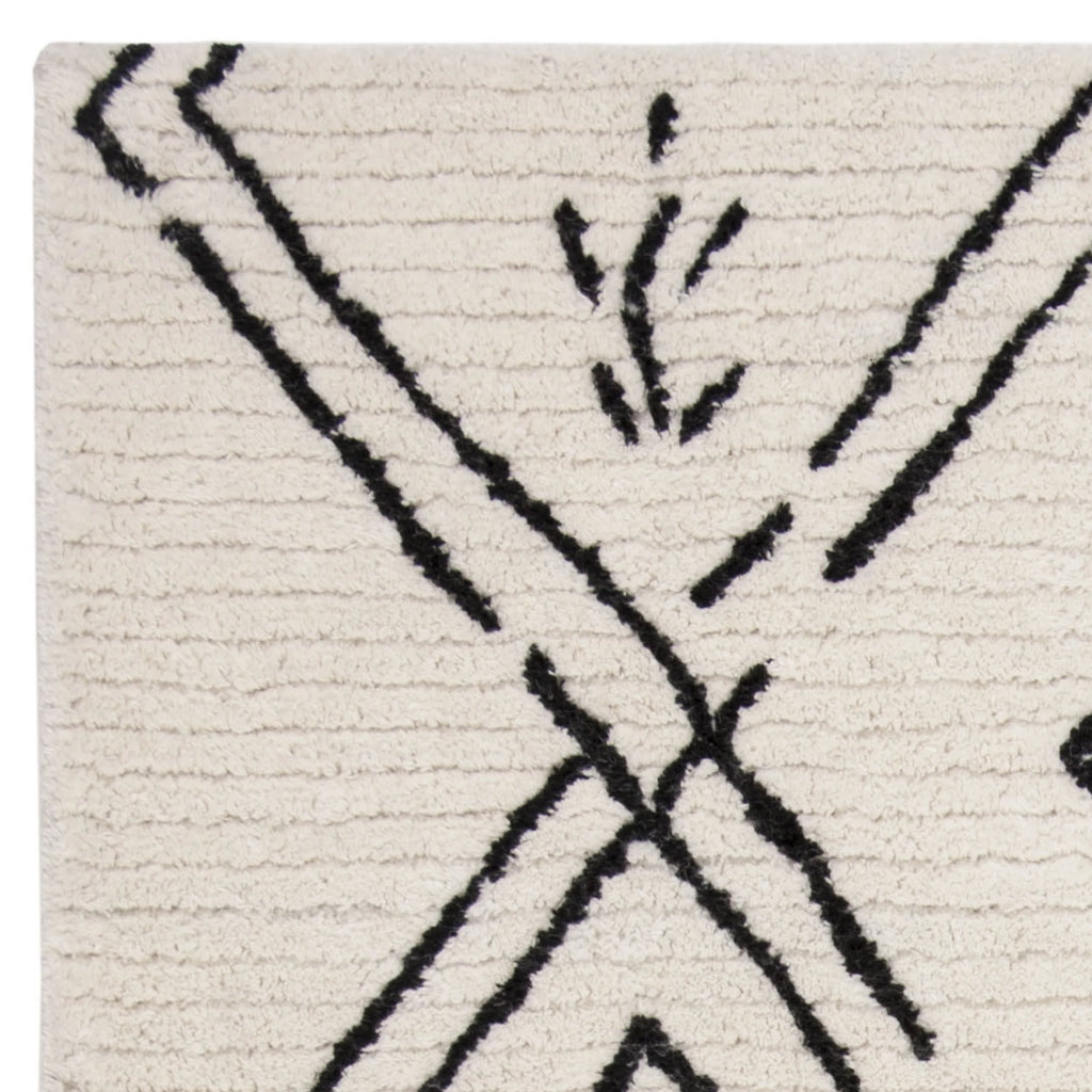 Shag Abstract Moroccan Area Rug or Runner C8964