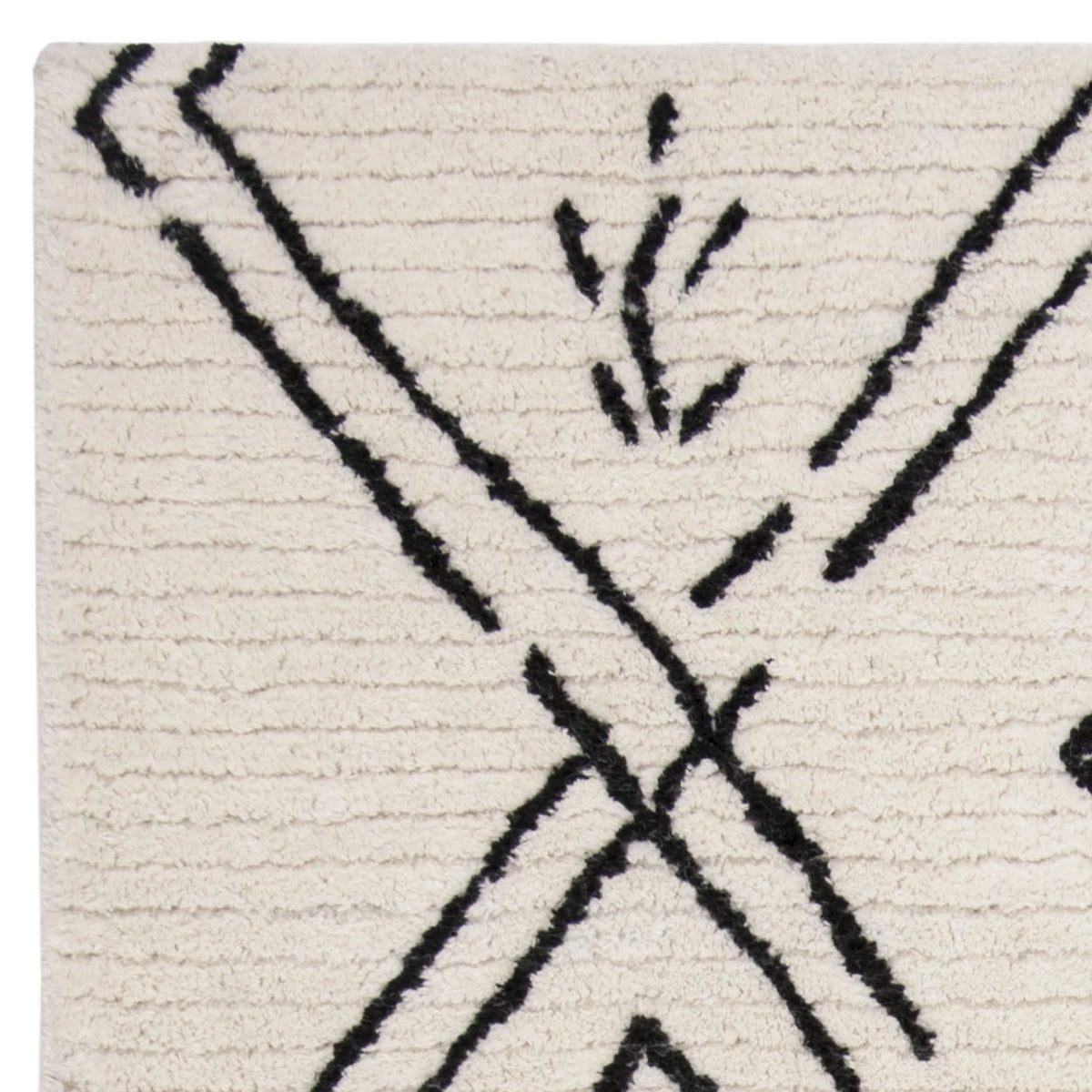 Shag Abstract Moroccan Area Rug or Runner C8964