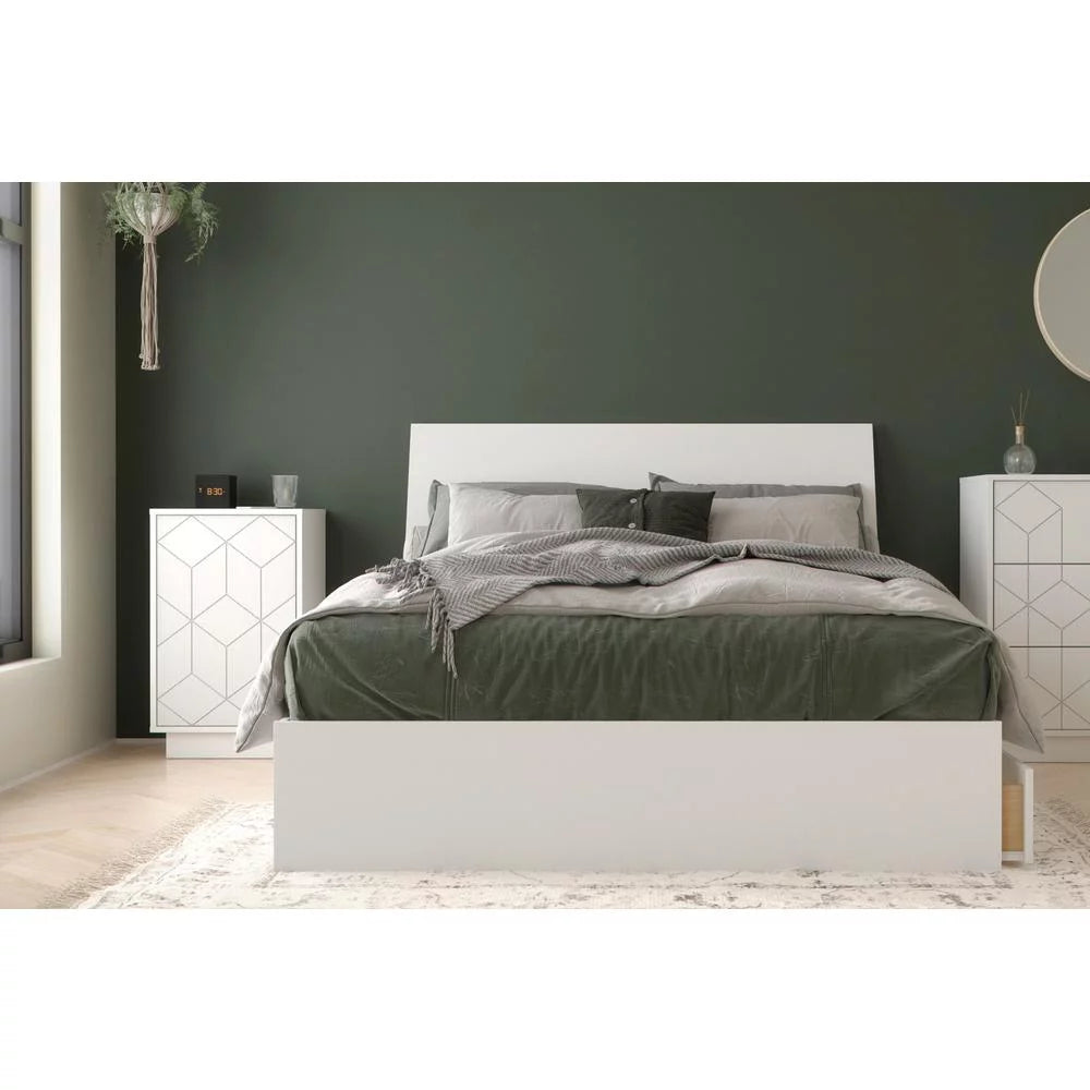 White 3 Piece Full Size Bedroom Set K4784