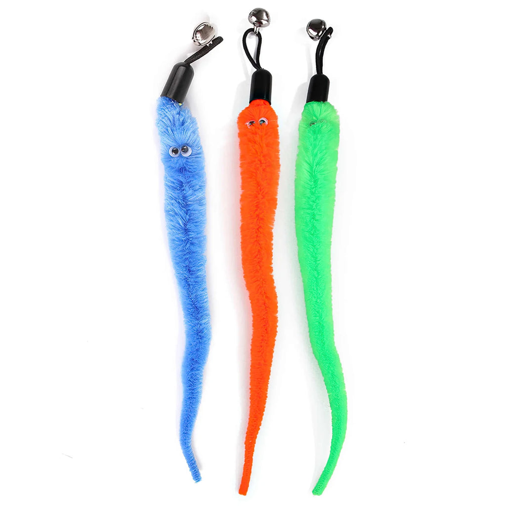 Cat Feather Wand Toy Retractable Teaser O738