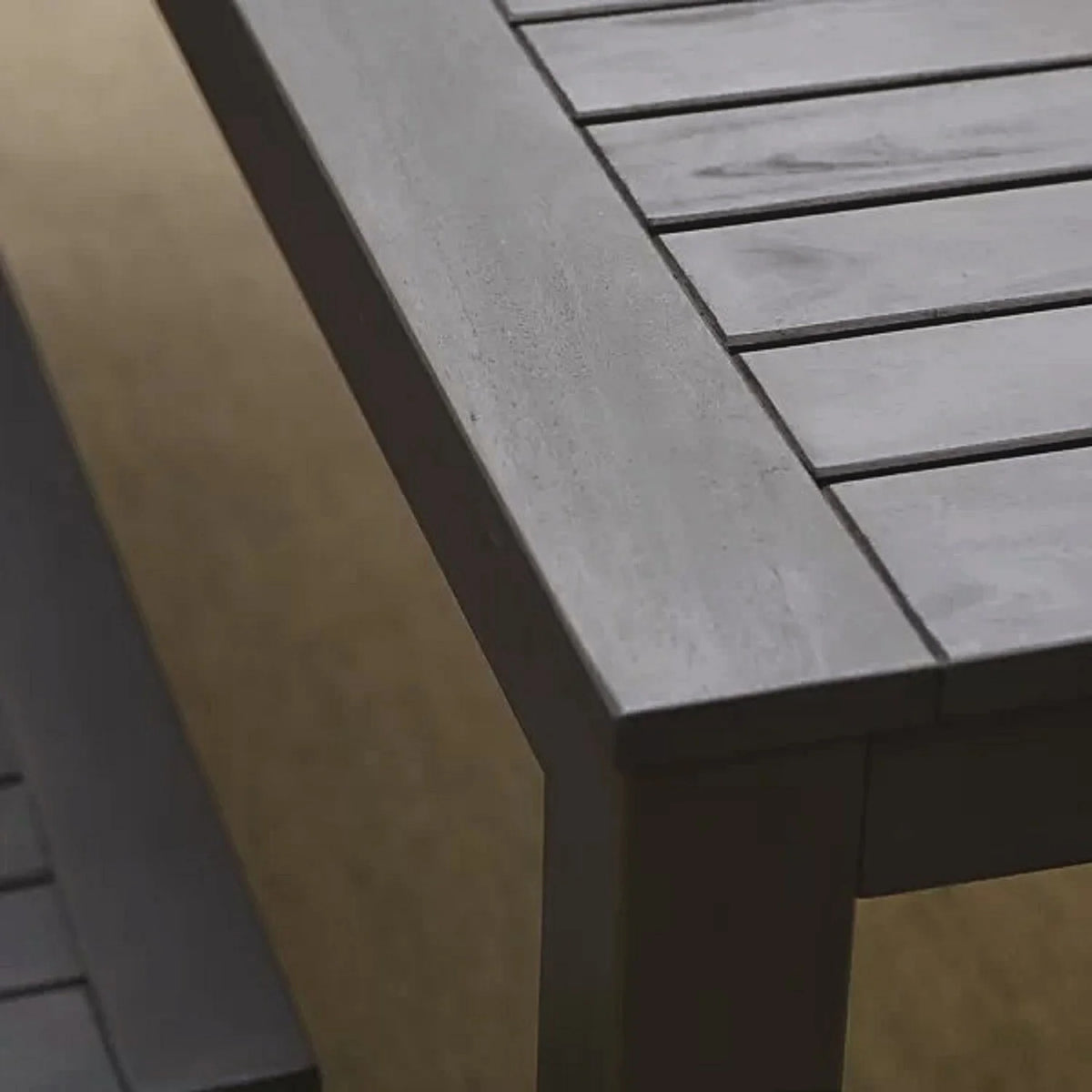 Outdoor Rectangular Dining Table Weathered Gray C131700