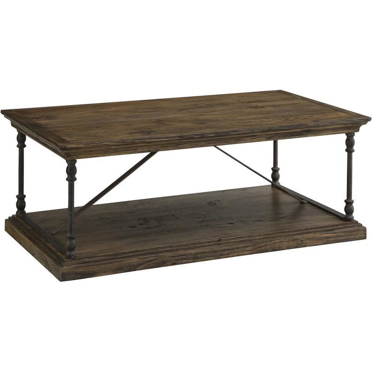Medium Brown Cocktail Table with Slab Top and Base E370224