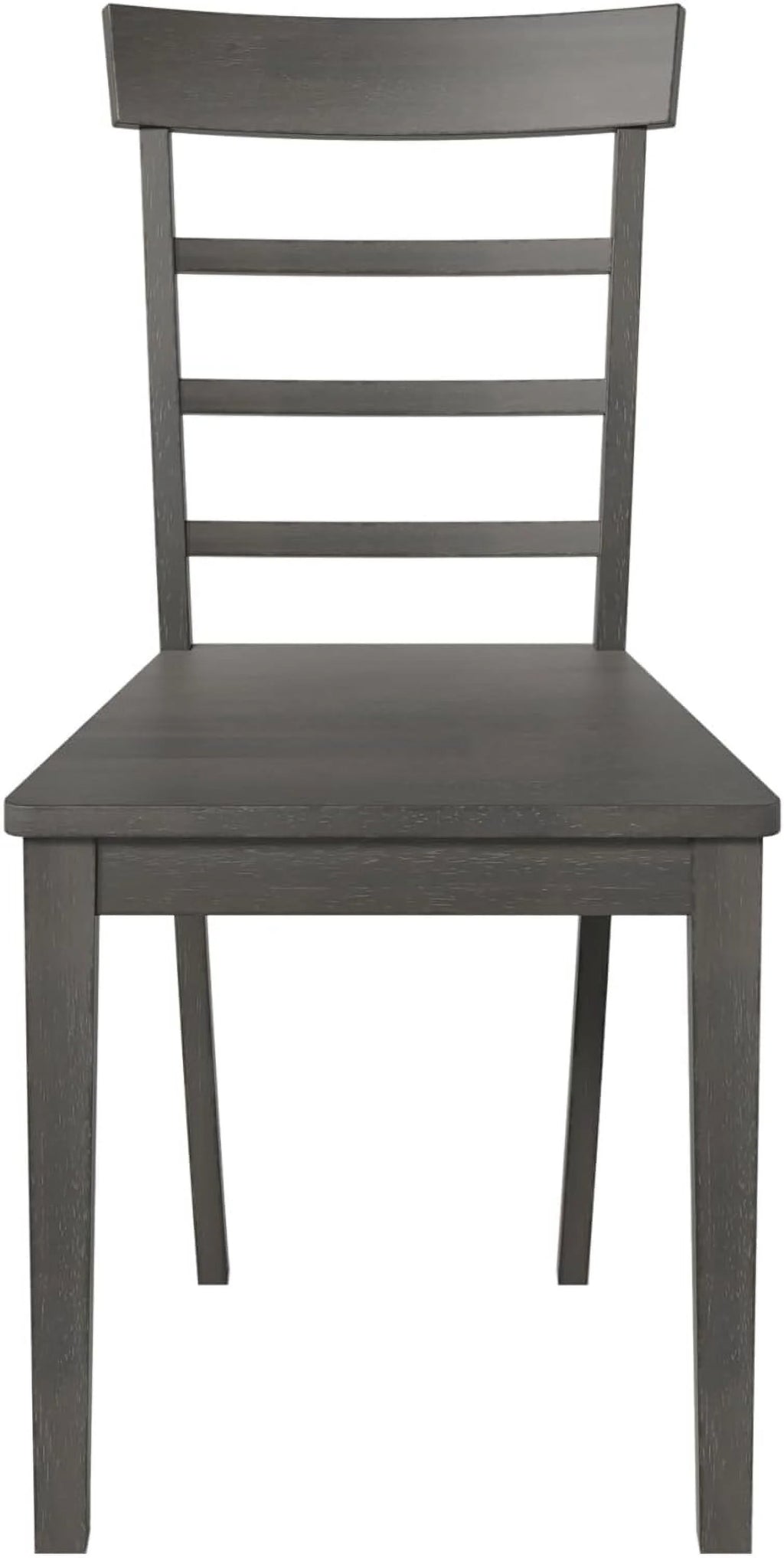 Wood Drop Leaf Dining Table Set with 4 Ladder Back Chairs Grey V168002