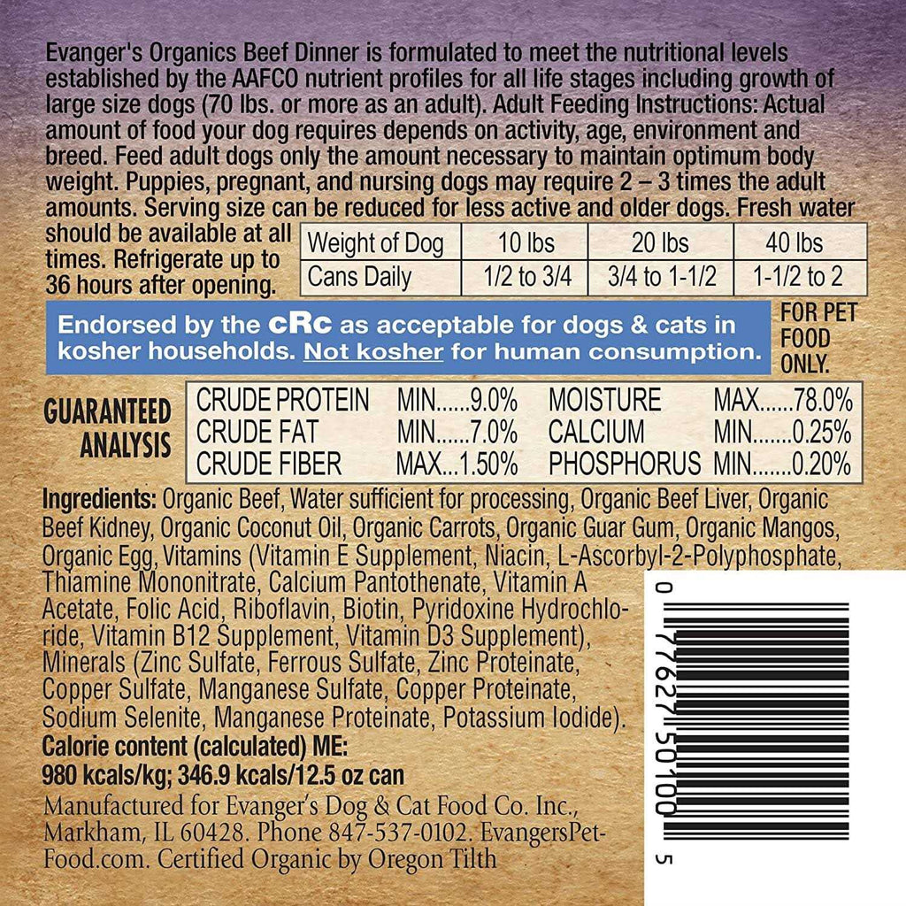 Beef Dinner Canned Dog Food P246