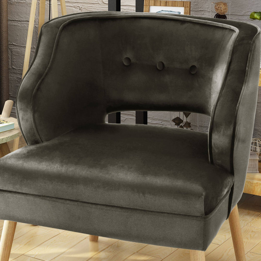 Gray and Beige Contemporary Accent Chair X61052