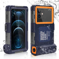 Waterproof Protective Case for Phones Up to 6.9 Inch with Lanyard T2896