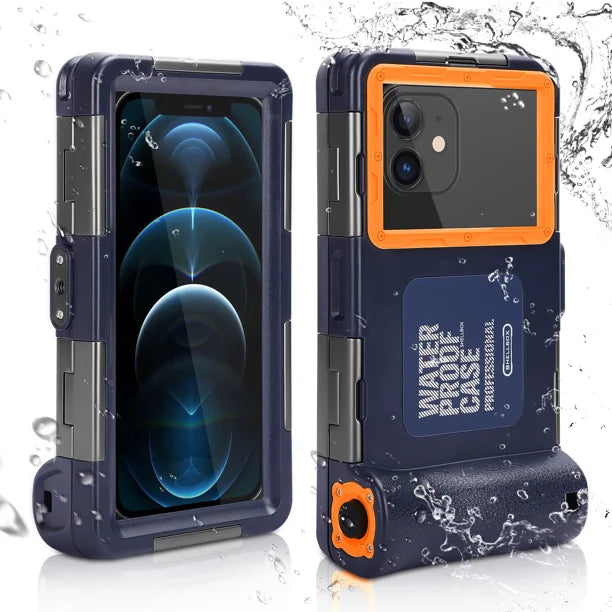 Waterproof Protective Case for Phones Up to 6.9 Inch with Lanyard T2896