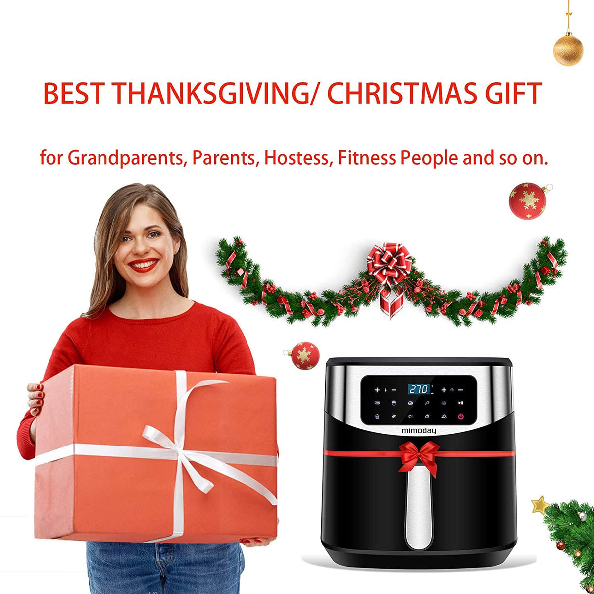 9-in-1 8 Quart Electric Air Fryer Oven U1571