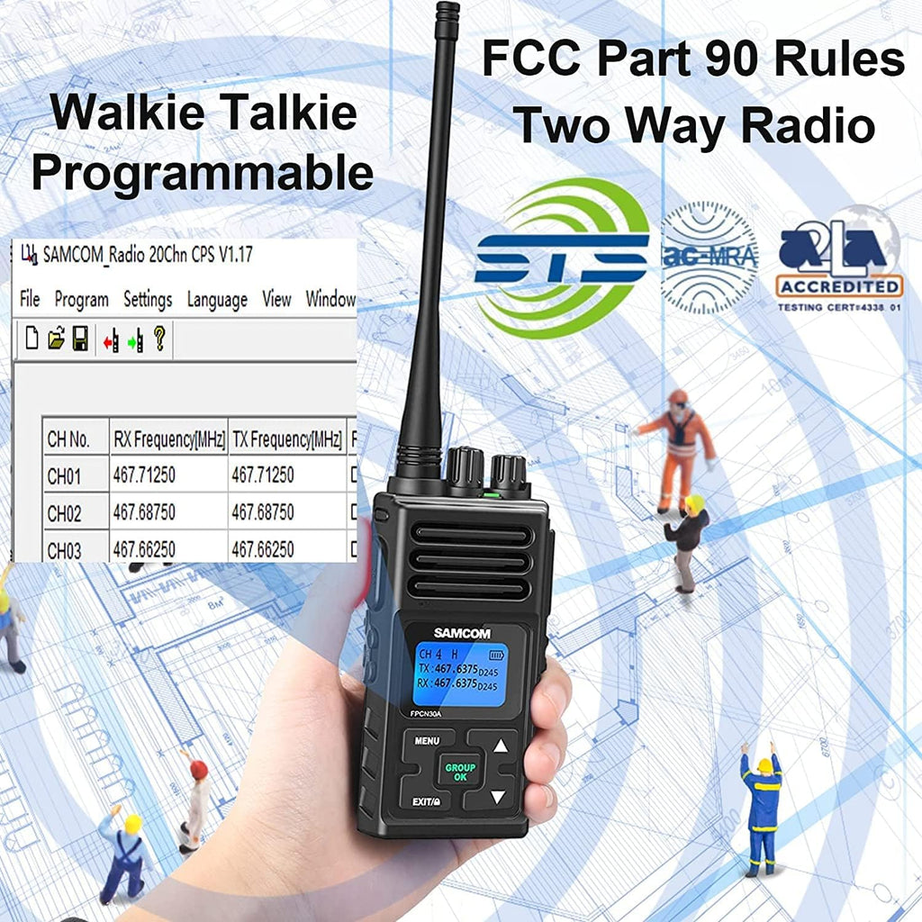 3 Packs UHF Two Way Radios Walkie Talkies E292
