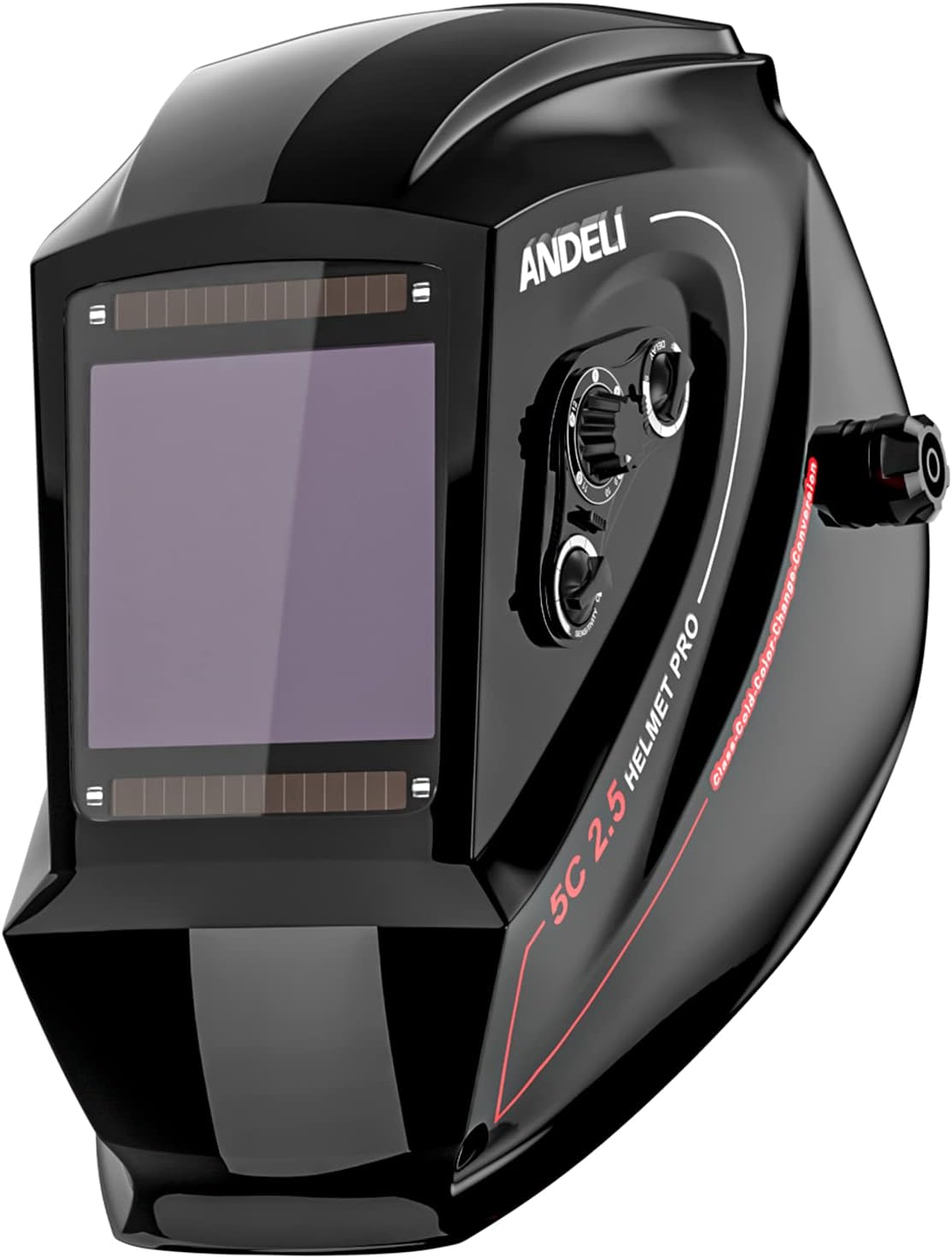 Welding Helmet Auto Darkening with Side View, Carbon Fiber B5061