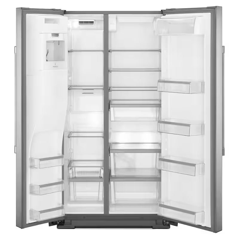 21 cu. ft. Side by Side Refrigerator Stainless Steel Counter Depth P132