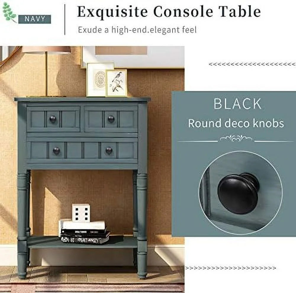 Narrow Console Table with Three Drawers C948261