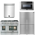 48 Gas Range, Dishwasher, Refrigerator, Microwave Drawer J712115