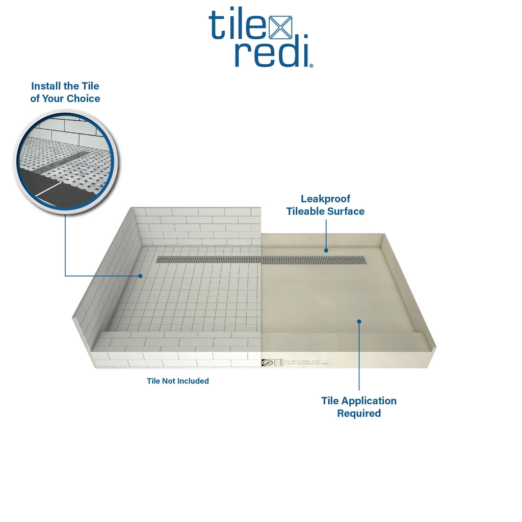 Nickel 30" X 48" Rectangular Shower Base Q21620