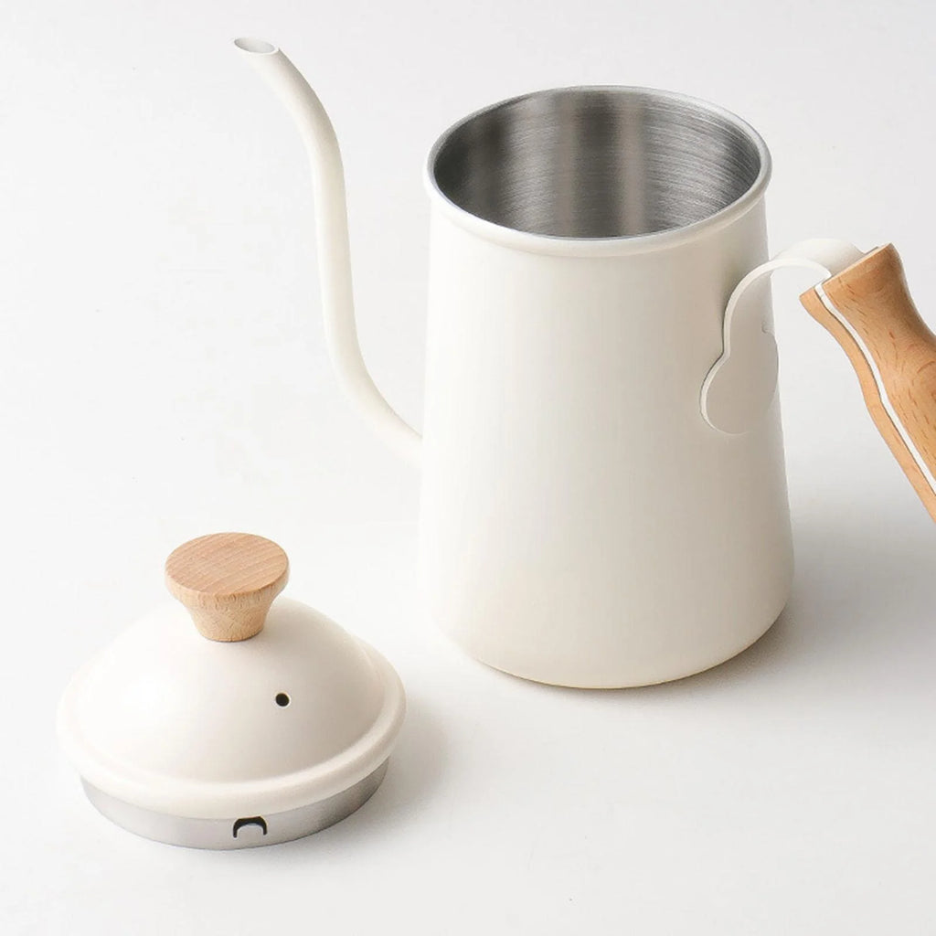 Beige Stainless Steel Gooseneck Coffee Kettle S54068
